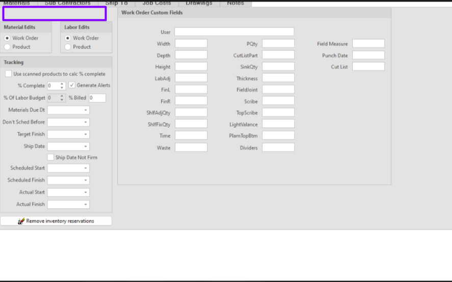 Work Order Custom Fields Missing in ShopPAK 6.0 and higher - TradeSoft ...