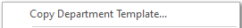 1. Copy Department Template...