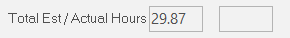 21. Total Estimated / Actual Hours