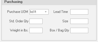 15. Purchase Information