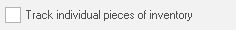 6. Track individual pieces of inventory check