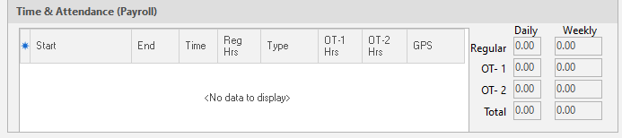 3. Time and Attendance (Payroll)