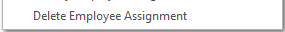 3. Delete Employee Assignment