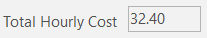 9. Total Hourly Cost
