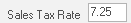 10. Sales Tax Rate