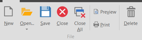 2. File toolbar
