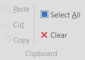 3. Clipboard toolbar