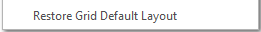 10. Restore Grid Default Layout
