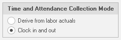 4. Time and Attendance Collection Mode