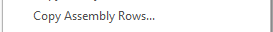 3. Copy Assembly Rows...