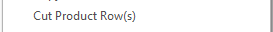 6. Cut Product Row(s)
